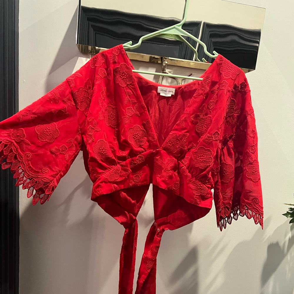 Worn Once: Lovers & Friends Cropped Yvette Top